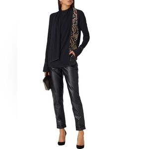 Atlein- Draped Scarf Blouse Size Euro 36 US 6